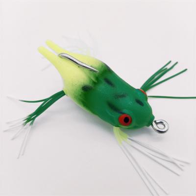 China New High Carbon Single Hook Silicone Super Frog Soft Bait Wholesale for sale