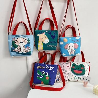 China Hot-selling Fashion Canvas Mini Children's Cartoon Messenger Bag for sale