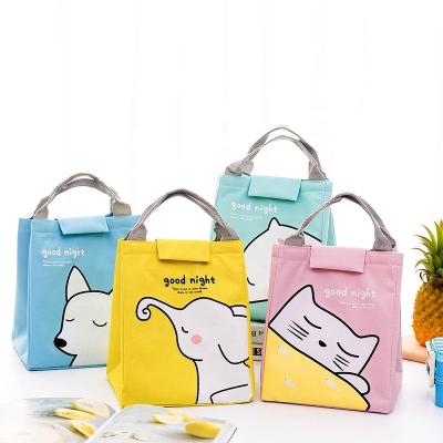 China Fashion waterproof cute animal waterproof lunch cartoon thermal bag for young people for sale