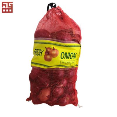 China Safety new pp small gauze mesh bag from factory for packing fresh vegetables for sale