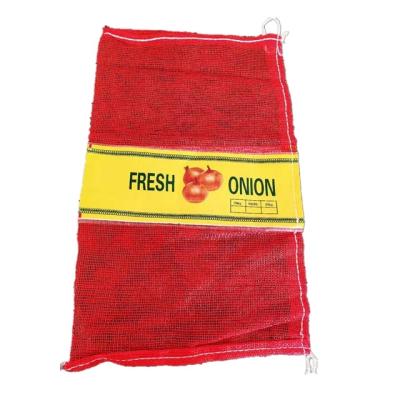 China Onions 53*86 onions 33kg log hook seafood mesh bag disposable UV veg recycled reusable for onion india for sale