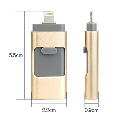 China Promotional Pens Advertising-Wholesale 3 in 1 OTG USB Type C APPL Memoria USB Flash Drive Micro Pendrive128GB 256GB 512GB OTG USB for sale