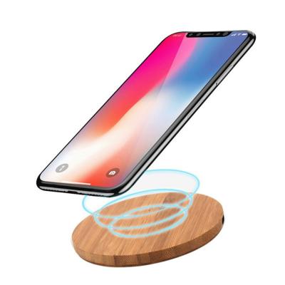 China 5W 10W 15W Power Bank Portable Wood Design Wireless Qi Charger Charging Wood for sale