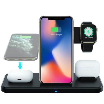 China Mobile Phone Wireless Car Charging Phone Assesories 4 in 1 Wireless Charger for sale