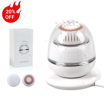 China Electric Facial Cleansing Brush Electric Silicone DEEP CLEANING Facial Cleansing Brush Silicone Brush for sale