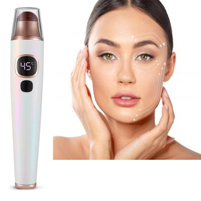 China Wrinkle Remover Bian Stone Eye Massager Electric Heating Smart Vibration Eyes Care Pen Cordless Eye Massager for sale