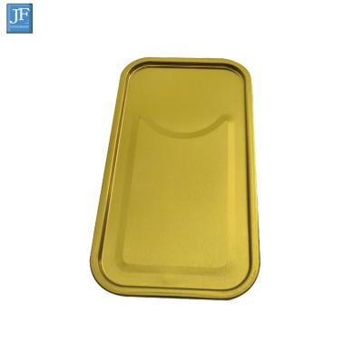 China Custom Square Engine Oil Chemical Tin Can Assembly Accessories 3L Tin Can Tin Can Component Top and Bottom for sale