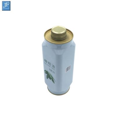 China Edible Oil Can 500ml Customized Rectangular Olive Oil Can for sale