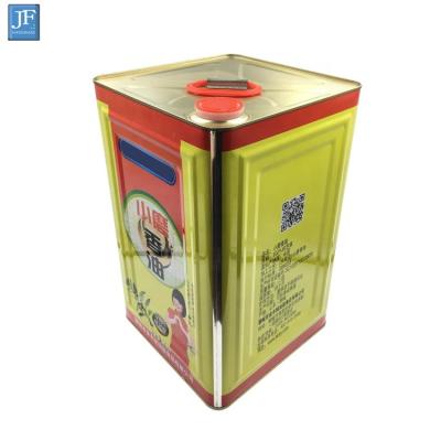 China 17L Olive Oil Tin Cans Oil Cooler Box for sale