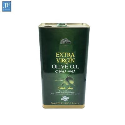 China Tin Can Olive Oil Tin Cans Environmentally Friendly 5l Edible Oil for sale