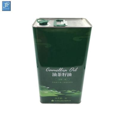 China The Box 5L Olive Oil Tin Cans Table Oil Tin Plate Olive Oil Tin Cans Size for sale