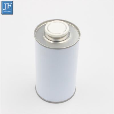 China 500ml Frying Oil Food Grade Empty Round Frying Oil Edible Metal Tin Can for sale