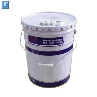 China Paint New 20 Liter Tin Paint Metal Bucket With Lid Oval Paint Metal Barrel Drum for sale