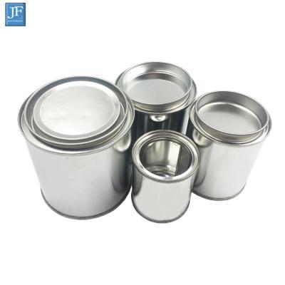 China Paint GV Around Mini Empty Metal Paint Cans Tin Cans With Lid Wholesale Press for sale