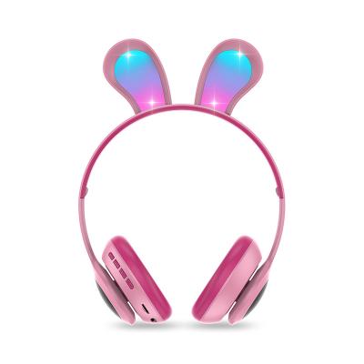 China JKK PM-08 Rabbit Ear LED Light Powerful Bass Stereo Colorful Headphones Headsets Kids Mobile Study Game for sale