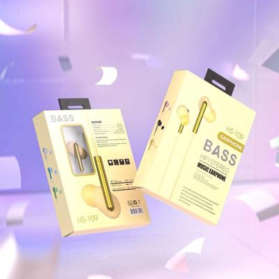 China In-Ear Gift Box Packed 3.5 Mm Mobile Jack Cable Wired Earphone Headphone Headset Earbuds for sale