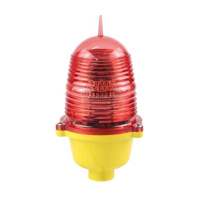 China Aluminum Alloy Aviation Steady Burning Red Single Obstruction Light / Low Intensity Aviation Obstruction Light for sale