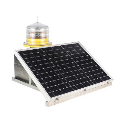 China Stainless Steel Medium Intensity Aviation Solar Beacon Light / Tower Solar Warning Light for sale