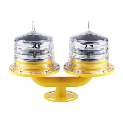 China Aluminum Alloy Solar Powered Low Intensity Aviation Obstacle Light / Dual Aviation Obstruction Light en venta