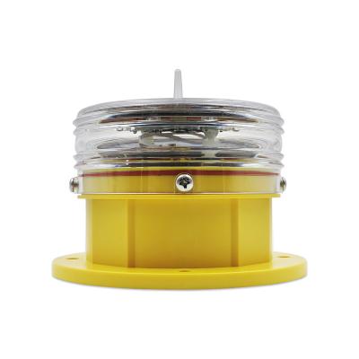 中国 ABS Self Contain Light-powered Solar Led Warning Light For Construction Crane 販売のため