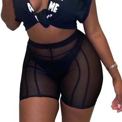 China 2022 New Product Women's Fashion Sexy Anti-wrinkle Sweat See High Waist Hip Lift Mesh for sale