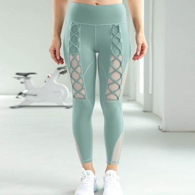 China New Style Breathable Women Breathable Mesh Sport Leggings Super Soft Yoga Gaiters for sale