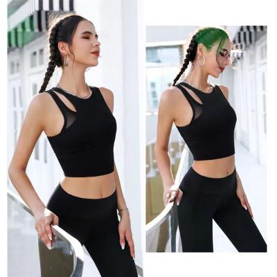 China New Long Vest Style Breathable Sexy Sports Bra Fashion Yoga Bra Running Fitness for sale