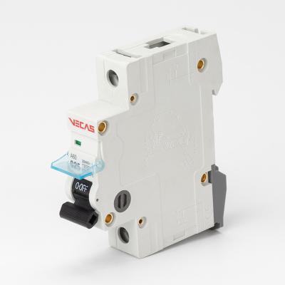 China VECAS dz47-63 electrical Miniature circuit breaker A60 6,10,16,20,25,32,40,50,63 Amp 1P 2P 3P 4P 230/400V AC MCB for sale