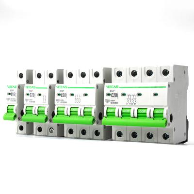 China VECAS SGP 3P Series MCB Miniature circuit breaker 6 Amp-63 Amp Mcb Breaking High for sale