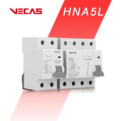 China VECAS RCCB circuit breaker with leakage protection 240/415V 2P 32A 40A IEC61008-1 for sale