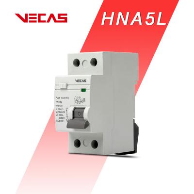 China VECAS Electrical Minia Circuit Breaker with Leakage Protection 2P 4P Air Switch with Leakage Protection Circuit Breaker 30mA for sale