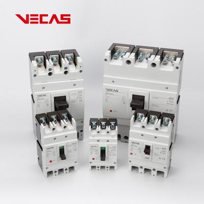 China MCCB VECAS HM6 Breaker Switch 10A-800A 3P 4P AC DC Moulded Case Circuit Breaker 25 years professional manufacturer electrical for sale