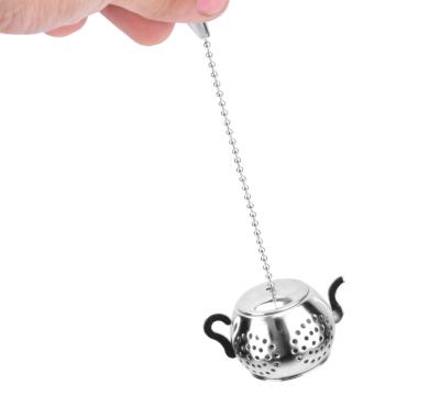 China Sustainable Stainless Steel Tea Ball Infuser and Cooking Infuserwith extended chain hook for brewing loose leaf tea, spices and seasonings for sale