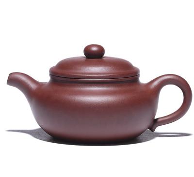 China Viable Chinese Yixing Zisha Clay Handmade Fanggu Pot Purple Mud Kungfu Kettle Pottery Filter for Loose Tea for sale