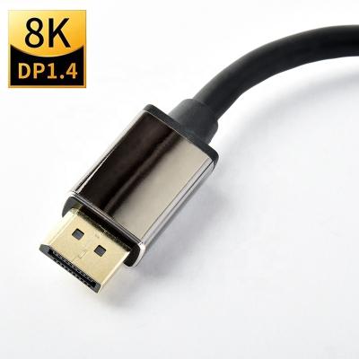 China COMPUTER New Products DP 8K 1.4V HD Male To Male Premium Looking Black Aluminum Metal Casing Displayport Cable for sale