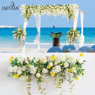 China Wedding main arch the road stage background decoration ISEVIAN metal arch design use hot white beautiful new for decoration wedding arch for sale