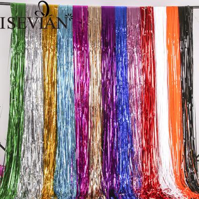 China ISEVIAN Wedding Balloon Wholesale Accessories Rain Curtain 1m*2m Section Silk Curtain for sale