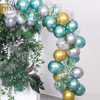 China Gold balloon blue latex balloon decoration ISEVIAN latex balloon colors for metallic latex balloon for sale