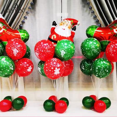 China Custom Christmas Santa Latex Balloons Colorful Latex Balloons Decoration ISEVIAN Sets for sale