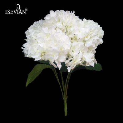 China ISEVIAN Wedding Artificial Flower Hydrangea Tiara Headband Living Room Decoration Faux Hydrangea Flower DIY for sale