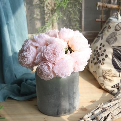 China ISEVIAN Wedding High Quality Artificial Flowers Wedding Bouquets Artificial Peony Bouquet for sale