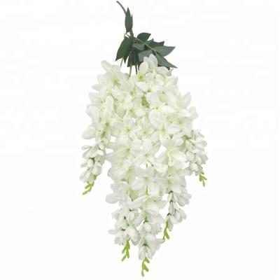 China ISEVIAN Wholesale Durable Wisteria Hanging Artificial Flower For Wedding Decorative for sale