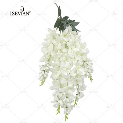 China ISEVIAN Durable Decorative Artificial Wisteria Flower Making Factory in China for sale