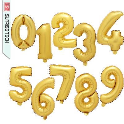 China Gold Number Foil Balloon Gift Toy 40