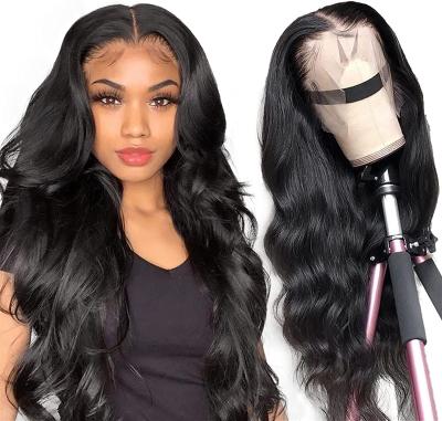 China Transparent Swiss Lace Front Wig Silky Straight Wave Film, Pre Plucked Raw Virgin Hair Wig Hd Lace Wig Lace Front, Hd Lace Frontal Wig For Black Women for sale