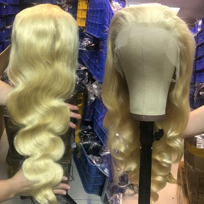 China Short Silky Straight Wave Wigs For Black Women, Hair Extensions Lace Front Wigs, Colored 613 Glueless Hd Full Lace Wigs for sale