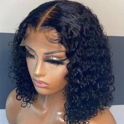 China Factory Price Curly Lace Front Bob Wigs With Baby Hair Brazilian Natural Wave Hairline Wigs Short Silky Straight Queen Wave for sale