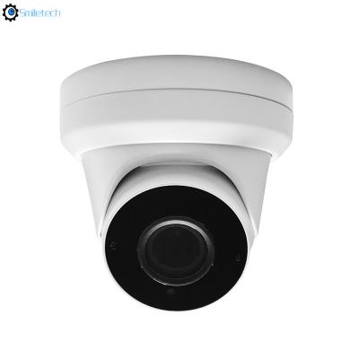 China H.265 indoor waterproof IP66 POE 5.0MP 30m IR distance 2.8-12mm varifocal lens mini dome IP camera for sale