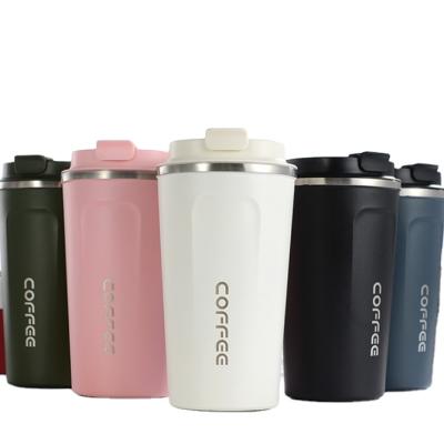 China Wholesale 510ml Double Wall Stainless Steel Vacuum Travel Viable Tumbler Insulated Coffee Mugs, Milk Cups for sale