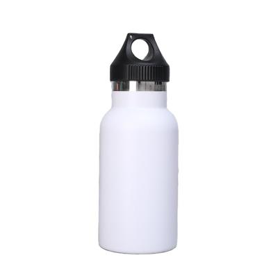 China Hotsale 12oz PORTABLE child watersy stainless steel large mouth powder coated sports water bottle with cover for sale